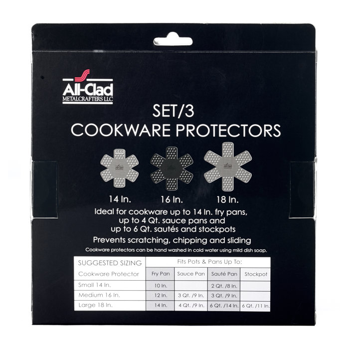 AllClad 3 Piece Pro Cookware Protector Set & Reviews Wayfair